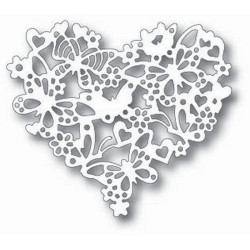 Fustella metallica Tutti Designs Heart Garden