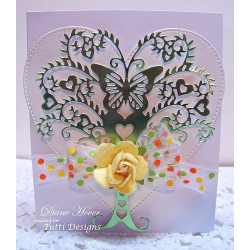 Fustella metallica Tutti Designs Whimsical Love Tree