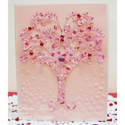 Fustella metallica Tutti Designs Whimsical Love Tree