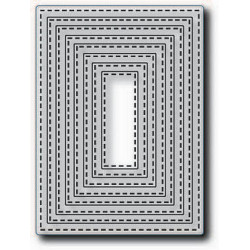 Fustella metallica Tutti Designs Nesting Stitched Rectangles