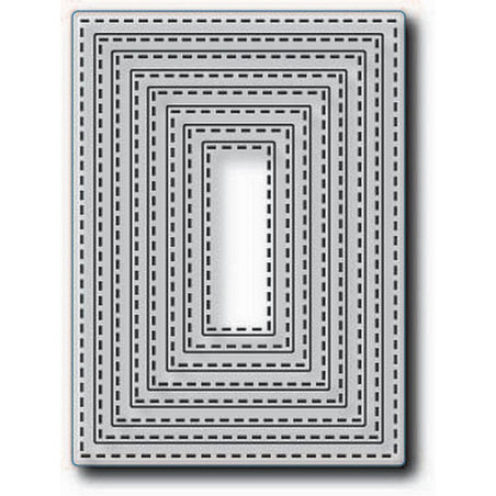 Fustella metallica Tutti Designs Nesting Stitched Rectangles