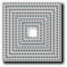Fustella metallica Tutti Designs Nesting Stitched Squares