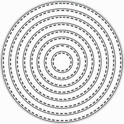 Fustella metallica Tutti Designs Nesting Stitched Circles
