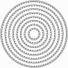 Fustella metallica Tutti Designs Nesting Stitched Circles