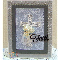 Fustella metallica Tutti Designs Floral Cross