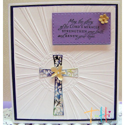 Fustella metallica Tutti Designs Floral Cross