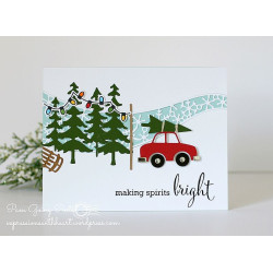 Fustella metallica PoppyStamps Family Car