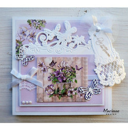Fustella metallica Marianne Design Creatables Butterfly Border