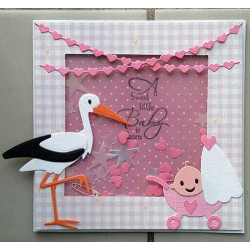 Fustella metallica Marianne Design Collectables Eline's Stork