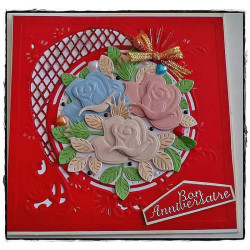 Fustella metallica Marianne Design Creatables Build a Rose