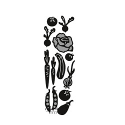 Fustella metallica Marianne Design Craftables punch die vegetable garden