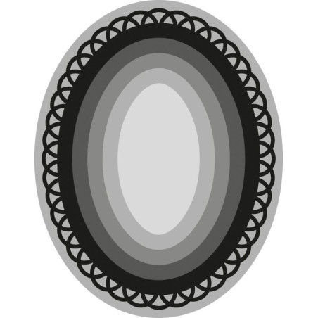 Fustella metallica Marianne Design Craftables basic oval