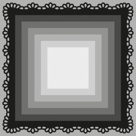 Fustella metallica Marianne Design Craftables basic square