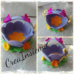 Fustella A4 Cestino con Fiore