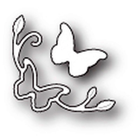 Fustella metallica PoppyStamps Butterfly Mini Corner
