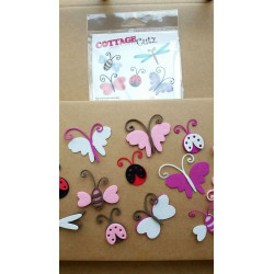 Fustella metallica Cottage Cutz Doodle Bugs