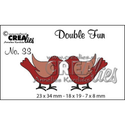 Fustella metallica Crealies Double Fun 33