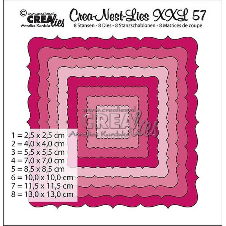Fustella metallica Crealies Crea-nest-lies XXL no. 57
