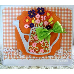 Fustella metallica Tutti Designs Floral Watering Can