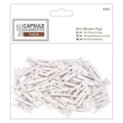 Set 50 mollettine in legno