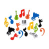 Fustellati in fommy adesivo 45 pezzi Musica