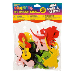 Fustellati in fommy adesivo 45 pezzi Musica