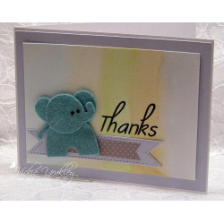 Fustella metallica Felt Elephant