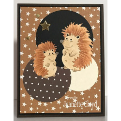 Fustella metallica Mom And Baby Hedgehogs