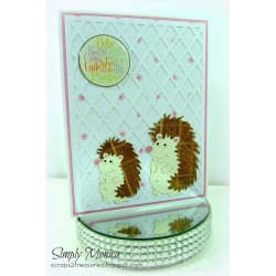 Fustella metallica Mom And Baby Hedgehogs