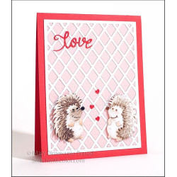 Fustella metallica Mom And Baby Hedgehogs