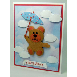 Fustella metallica Felt Teddy bear
