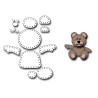 Fustella metallica Felt Teddy bear