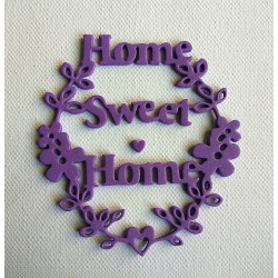Fustella metallica Home Sweet Home