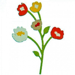 Sizzix Thinlits Fustella Fresh Freesia – Set 6 Pezzi Per Scrapbooking E Biglietti