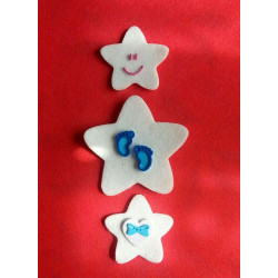 Fustella Tre stelle tre misure punte stondate