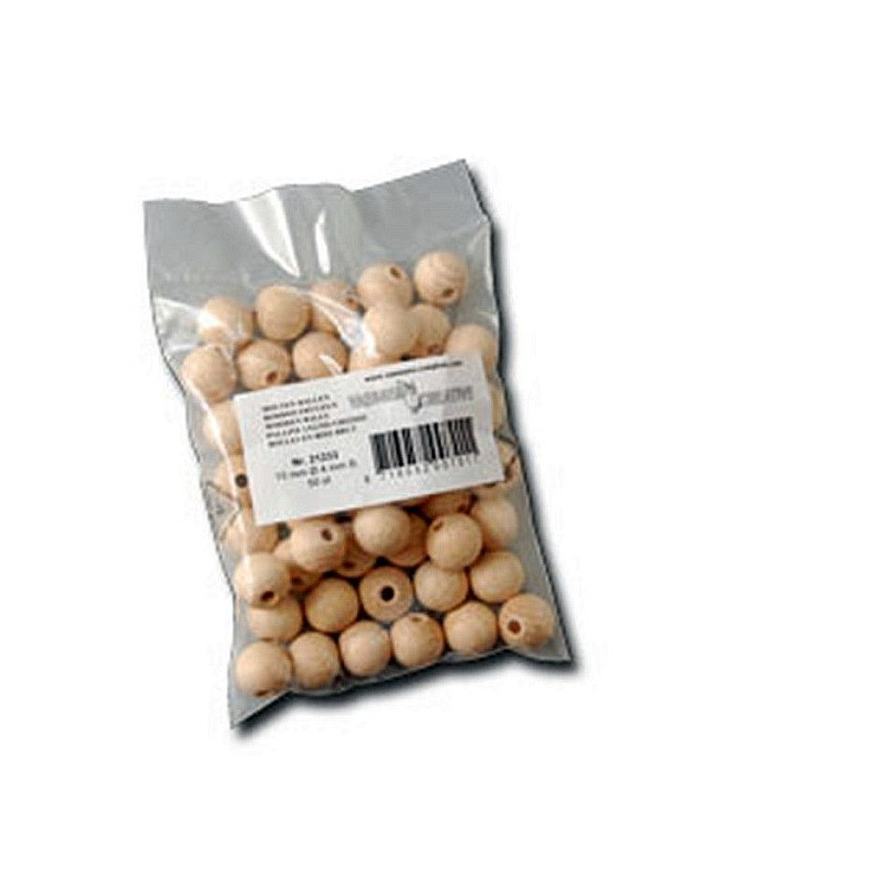 Palline di legno 25 mm. 50 pezzi