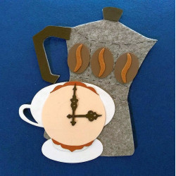 Fustella A4 Caffettiera Moka e chicco caffè