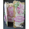 Fustella metallica Crealies Set of 3 nr 26 Flowers 16