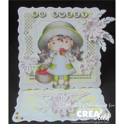 Fustella metallica Crealies Set of 3 nr 26 Flowers 16