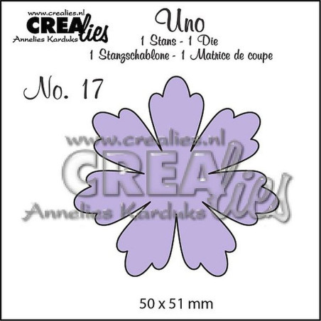 Fustella metallica Crealies Uno 17 Fiore 11