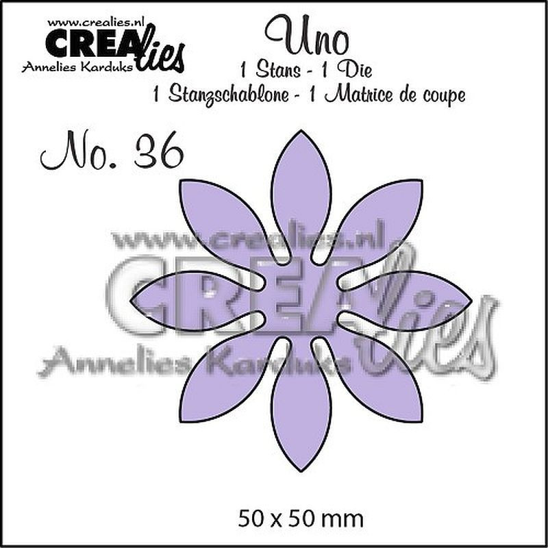 Fustella metallica Crealies Uno 36 Fiore 18