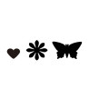 Punch set 3 pezzi Cuore Fiore Farfalle