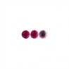 Set cristalli rosa 7 mm - 50 pezzi