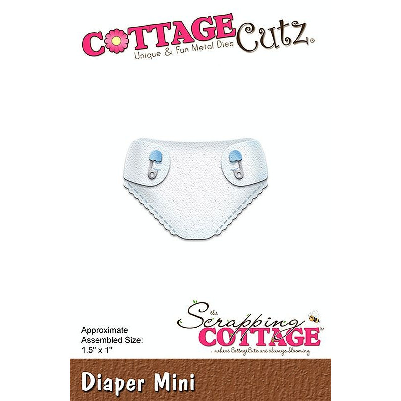 Fustella metallica Cottage Cutz Diaper Mini