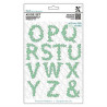 Fustella metallica Xcut A5 Floral Alphabet O-Z