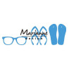Fustella metallica Marianne Design Creatables Flip flops & sun glasses