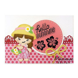 Fustella metallica Marianne Design Creatables Kim's Buddies girl set