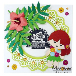 Fustella metallica Marianne Design Creatables Kim's Buddies girl set