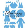 Fustella metallica Marianne Design Creatables Kim's Buddies