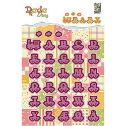 Fustella metallica Nellie's Choice Alphabet train Letters